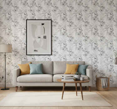 蝴蝶壁纸与蝴蝶玻璃装饰相得益彰 - TenStickers