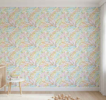 Fotobehang natuur levende bladcomponenten - TenStickers