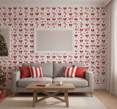 Papel tapiz navidad santa claus jojojo - TenVinilo