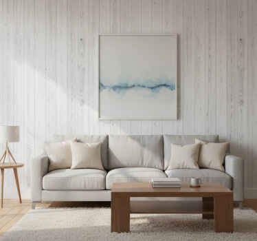 Tapet lemn model alb vintage - TenStickers