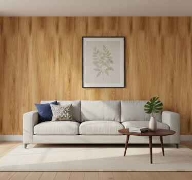 Wood feature wallpaper realistic backdrop - TenStickers