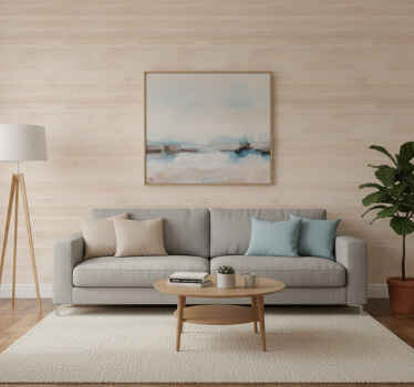 Wood feature wallpaper light elegant design - TenStickers