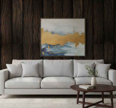 Papel tapiz ornamental adhesivo de madera - TenVinilo