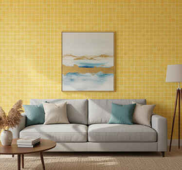 Papel tapiz ornamental con diseño de mosaico - TenVinilo