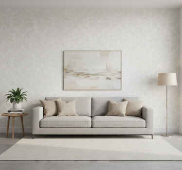 Papel tapiz para sala patrón damasco floral - TenVinilo