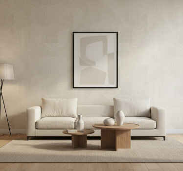 Living room wallpaper geometric crease design - TenStickers