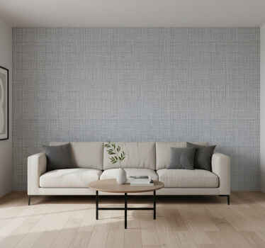 Living room wallpaper hand-drawn slate pattern - TenStickers