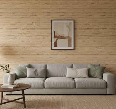 Carta da parati ornamentale bastoncini di legno chiari - TenStickers