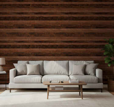 Ruskeat vaakalaudat ornamentti tapetti - Tenstickers