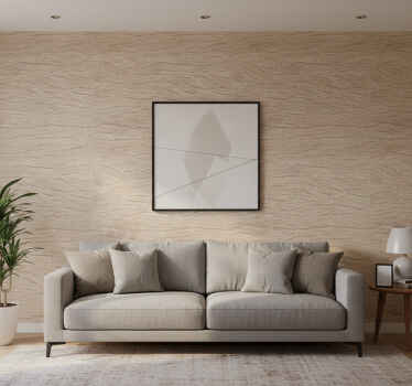 Carta da parati ornamentale adesiva effetto legno beige - TenStickers