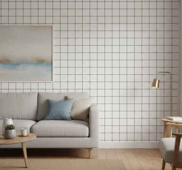 Carta da parati ornamentale mattonelle quadrate - TenStickers