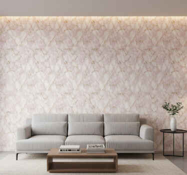 Carta da parati ornamentale in marmo rosa - TenStickers