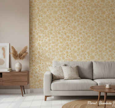 Carta da parati texture paisley floreale per mobili - TenStickers