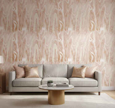 Textury a vzory tapet růžový a zlatý mramorový efekt - TenStickers