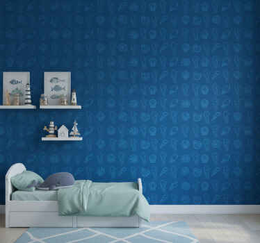 Carta da parati animali illustrazioni marine - TenStickers