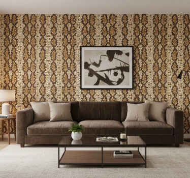 Animals wallpaper snake skin print design - TenStickers