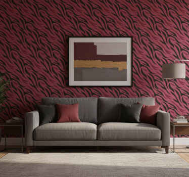 Animals wallpaper wolf fur design - TenStickers