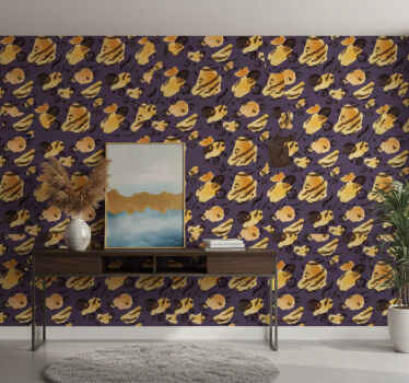 Animal wallpaper aquarella tiger spots - TenStickers