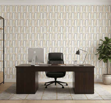 Office wallpaper arch pattern design - TenStickers