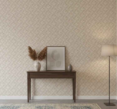 Tapeta do korytarza w geometryczny labirynt - TenStickers