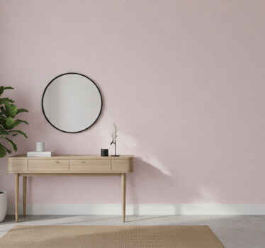 Hallway wallpaper minimalistic pink square pattern - TenStickers