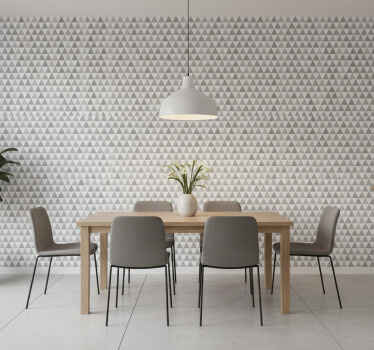 Tapet de sufragerie nuanțe gri minimaliste - TenStickers