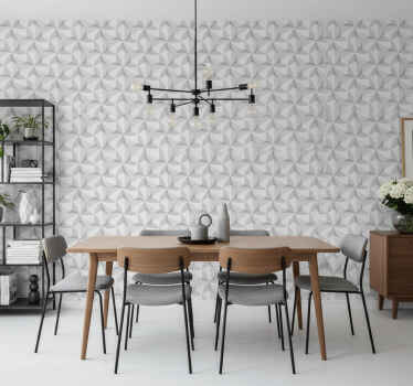 Tapet de sufragerie cu plăci de ciment contemporane - TenStickers