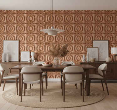 Papel tapiz comedor efecto arena 3d - TenVinilo