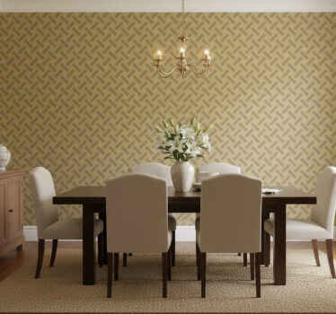 Papel tapiz comedor chevron zigzag - TenVinilo