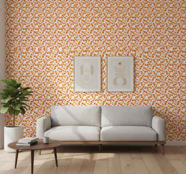 Wallpaper geometric circular motif design - TenStickers