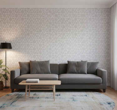 Tapete geometrisch im gitterdesign - TenStickers