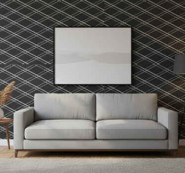 Tapete geometrisch mit geometrischen linienmustern - TenStickers