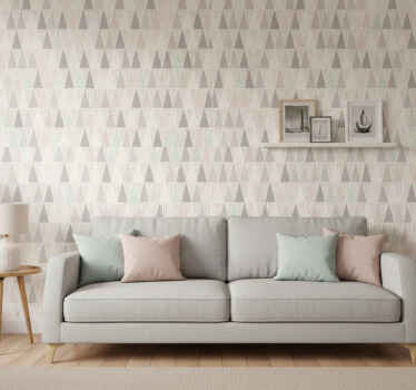 Tapete geometrisch in dreieckigem design - TenStickers