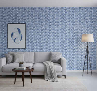 Tapete geometrisch wellenmuster - TenStickers