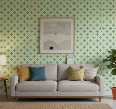 Tapete geometrisch mint plus formen - TenStickers