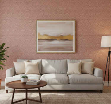 Tapete geometrisch stilvolles braunes element - TenStickers