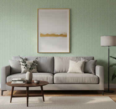 Tapete geometrisch chevron-muster grün - TenStickers