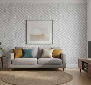 Tapete geometrisch im chevron-muster stil - TenStickers