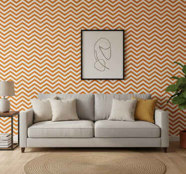 Tapete geometrisch mit chevron-motiv charme - TenStickers