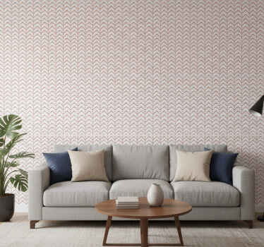 Tapete geometrisch zickzack und punkte - TenStickers