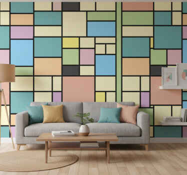 Tapete geometrisch lebendige geometrie - TenStickers