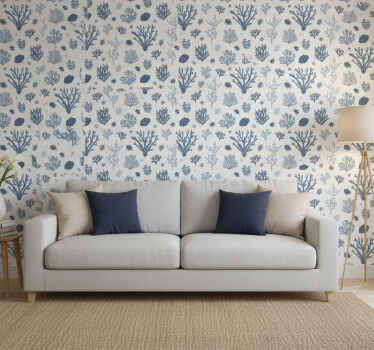 Nature wallpaper coral reef design - TenStickers