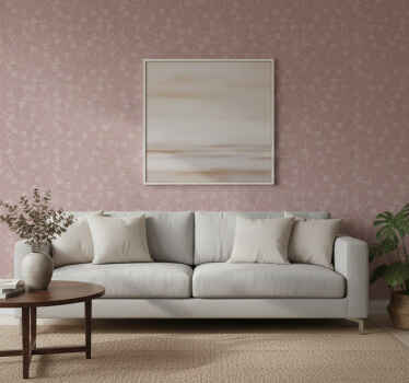 Nature wallpaper soft floral design - TenStickers