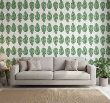 Nature wallpaper opulent leaf design - TenStickers