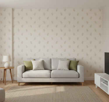 Nature wallpaper leaf patterned design - TenStickers