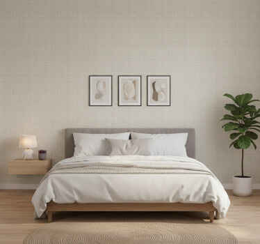 Világosbarna len textúra - egyedi textúra háttérkép - TenStickers