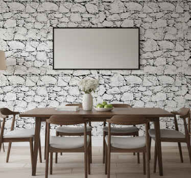 Tapeta marmur w szarym pękanym stylu - TenStickers