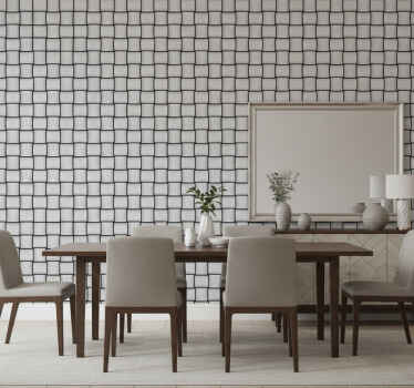 Tapeta marmur w szarym motywie kwadratów - TenStickers