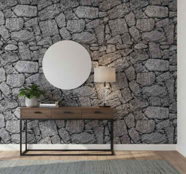 Stone wallpaper with irregular stone texture - TenStickers