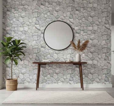 Stone wallpaper with stone pattern design - TenStickers